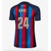 Cheap Barcelona Eric Garcia #24 Home Football Shirt Women 2022-23 Short Sleeve